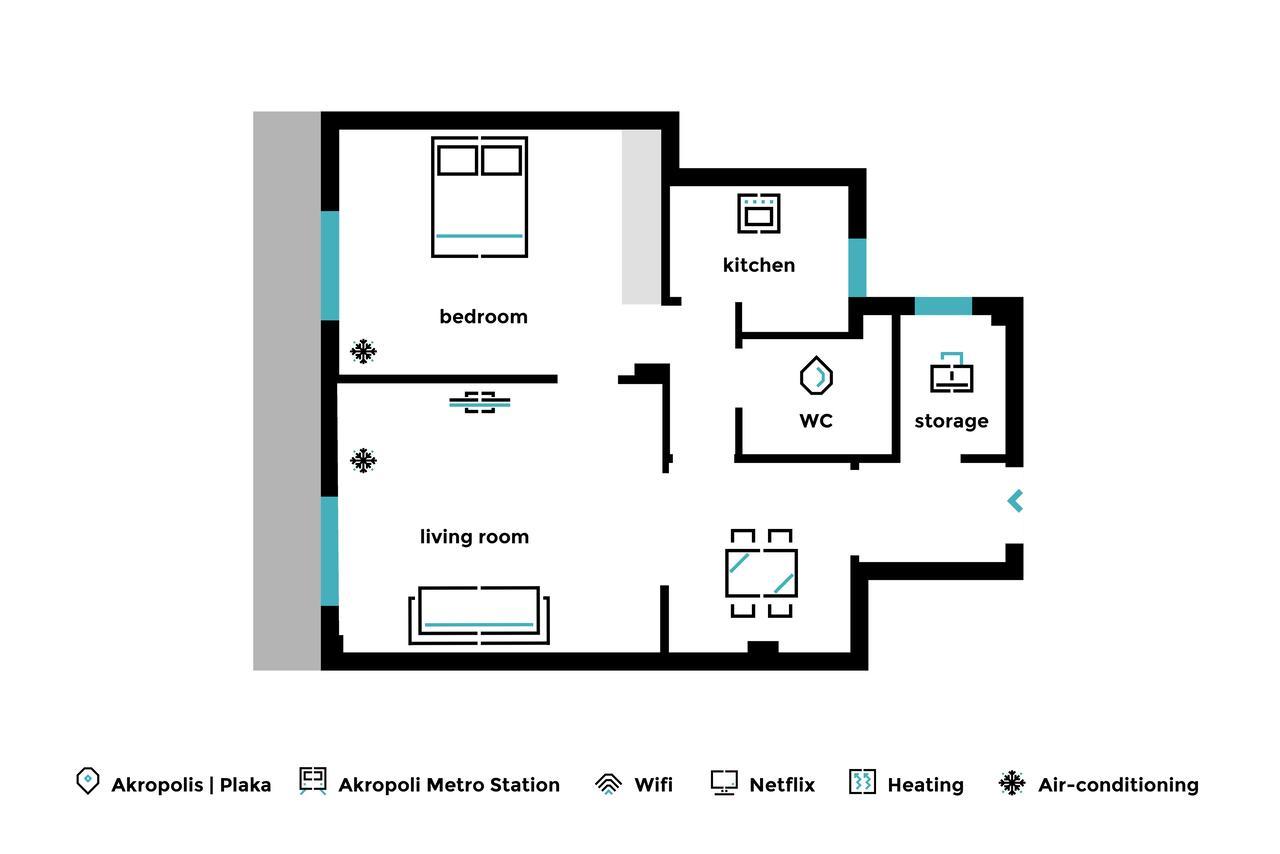 Acropolis Heart 1Bd Apartment In Plaka By Upstreet アテネ エクステリア 写真